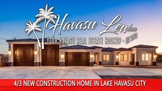 New Construction Home with Dual RV Garages in Lake Havasu 1295 Kibbey Dr MLS 1022290