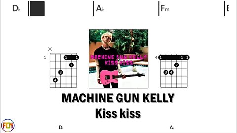 MACHINE GUN KELLY Kiss kiss - Guitar Chords & Lyrics HD