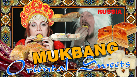 Russian mukbang sweets