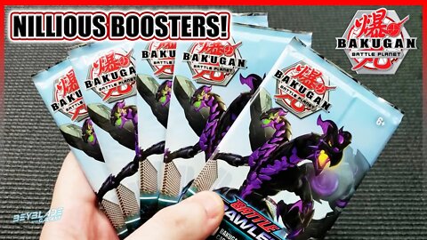 Abrindo 5 Boosters do Nillous - Bakugan Battle Planet