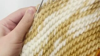 🧶How to knit spiral stitch simple tutorial