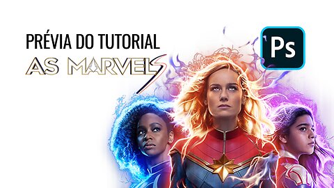 As Marvels | Prévia do logo tutorial | Photoshop