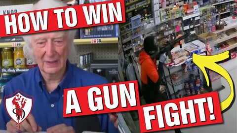80 year old store owner shoots bad guy...hilarity ensues.
