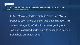 Man arrested for speeding