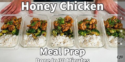 Delecious😋Honey chicken meal 🍗 prep in 30min for a week [ best diet with High Protein]😋😋