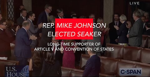 Speaker-Elect Mike Johnson is Long-Time Champion for Article V and Convention of States movement