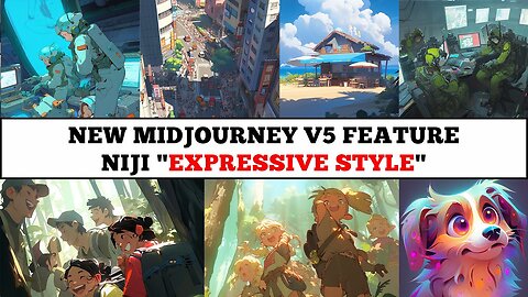 Level Up Your Anime Art Game: New Midjourney V5 Niji Feature EXPRESSIVE STYLE - Tutorial