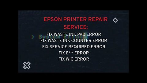 Epson Eco Tank ET Series waste ink pads resets ET M2120