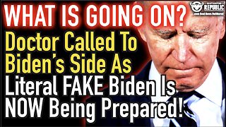 What Is Going On? Doctor Called To Biden’s Side As Literal FAKE Biden Is NOW Being Prepared!