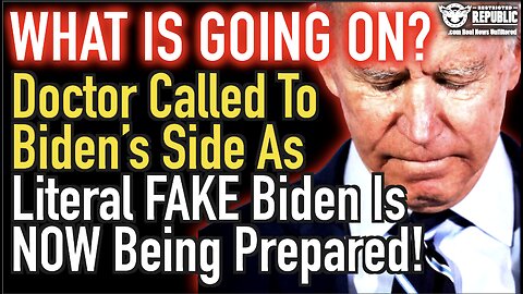 What Is Going On? Doctor Called To Biden’s Side As Literal FAKE Biden Is NOW Being Prepared!