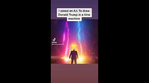 A.i. Drawing President Trump and a Time Machine