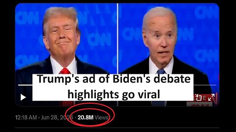 Trump uses Biden debate responses in viral Ad