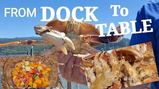 Catching Crabs off a Dock-Oregon Coast