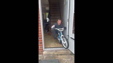 Bmx stunt crash down the indoor steps to outside 50 year old stuntman..