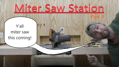 Miter Saw Station, part 3