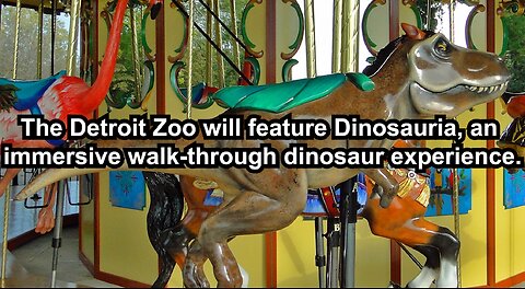The Detroit Zoo will feature Dinosauria, an immersive walk-through dinosaur experience.