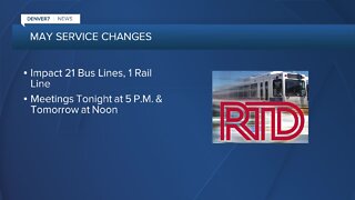 RTD wants your input on May service changes