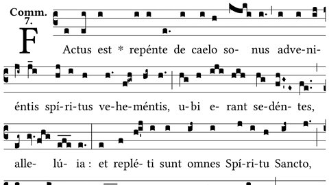 Factus est repente - Sound of a big wind at Pentecost