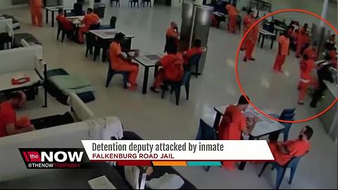 Detention deputy attacked by inmate with a towel