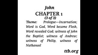 John Chapter 1 (Bible Study) (3 of 3)