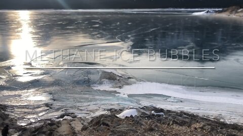 Methane Ice Bubbles - Abraham Lake