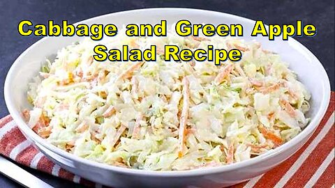 Cabbage and Green Apple Salad Recipe: A Refreshing Twist-4K