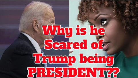 WHY IS BIDEN SCARED OF TRUMP BEING PRESIDENT”REPORTER DESTROYS KARINE JEAN-PIERRE WITH ONE QUESTION