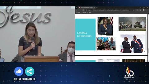 Culto de Missões - República Democrática do Congo - Milena Fernandes