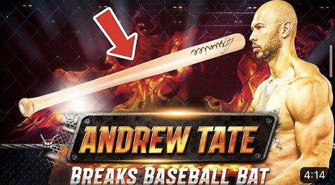 Andrew Tate Demonstrates how To Kick Through A Baseball Bat With One Kick