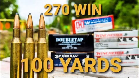 270 Win - 100 Yard AMMO TEST