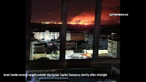 Israel bombs several targets outside the Syrian Capital Damascus