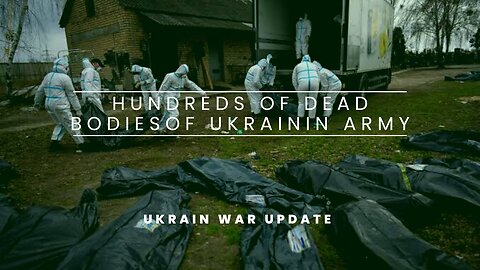 Hundreds of bodies,are put into coffins, which will then be delivered to the Ukrainian side.