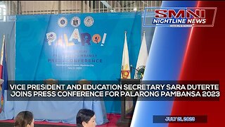 LIVE: VP and Education Secretary Sara Duterte joins Press Conference for Palarong Pambansa 2023