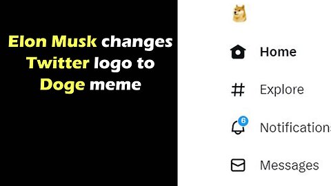 Elon Musk changes Twitter logo to doge meme