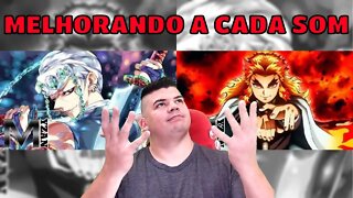 REACT 2 EM 1 🔴Myzan - Extravagante(Uzui) E O Pilar da Chamas(Rengoku) - MELHOR DO MUNDO