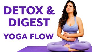 Yoga for Digestion, Bloating Gut Health | Beginners with Rachel