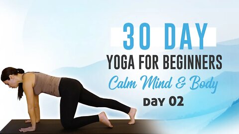 20 Min Beginners Yoga Class with Eliz ♥ Day 2- 30 Day Yoga For A Calm Mind, Reduce Anxiety & Stress