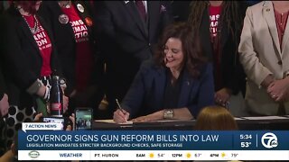 Gov. Whitmer signs gun reform bills into law
