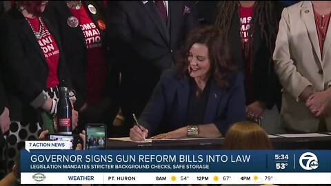 Gov. Whitmer signs gun reform bills into law