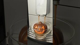 Coffee Pumpkin Melt Surprise #shorts #halloween