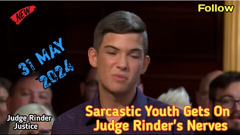 Sarcastic Youth Gets On Judge Rinder's Nerves | Judge Rinder Justice