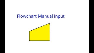 Flowchart Manual Input