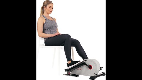 Sunny Health & Fitness,Portable Foot & Leg Pedal Exerciser (White/Pink).