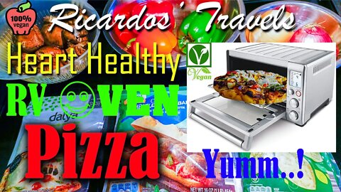 Yummy Vegan Pizza Recipe cooked in the Breville RV Smart Oven Pro BOV845BSS