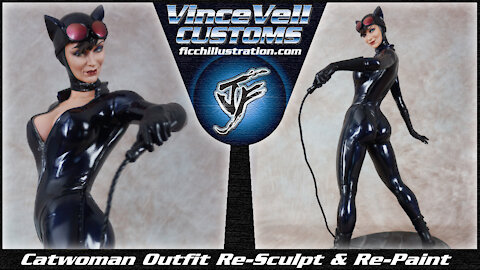 Sideshow Catwoman Premium Format Statue Latex Re-Sculpt & Re-paint