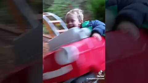 This Backyard Roller Coaster Awesome #viral #youtubeshorts #fun #rollercoaster #amazing #mustwatch