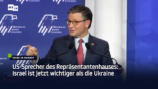 US-Sprecher des Repräsentanenhauses: Israel ist jetzt wichtiger als die Ukraine