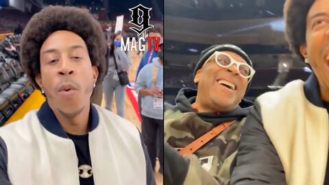 Ludacris Pulls Up On Spike Lee Before The Dunk Contest To Talk Knicks! 🤣