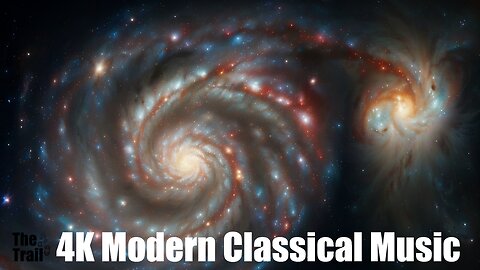 Modern Classical Music - Home | (AI) Audio Reactive Realistic | Whirlpool Galaxy (M51)