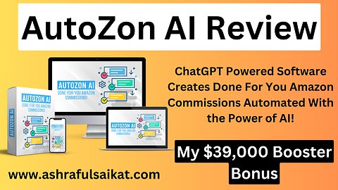 AutoZon AI Review - Amazon Commissions In Just Minutes! (AutoZon AI App By Kurt Chrisler)